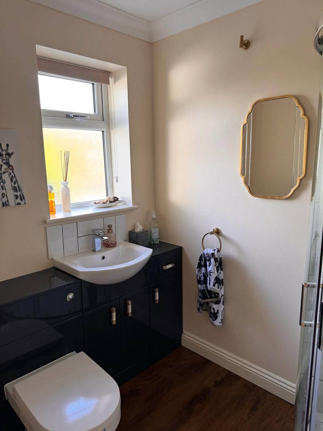 Bathroom cleaned and polished by Eco Shine