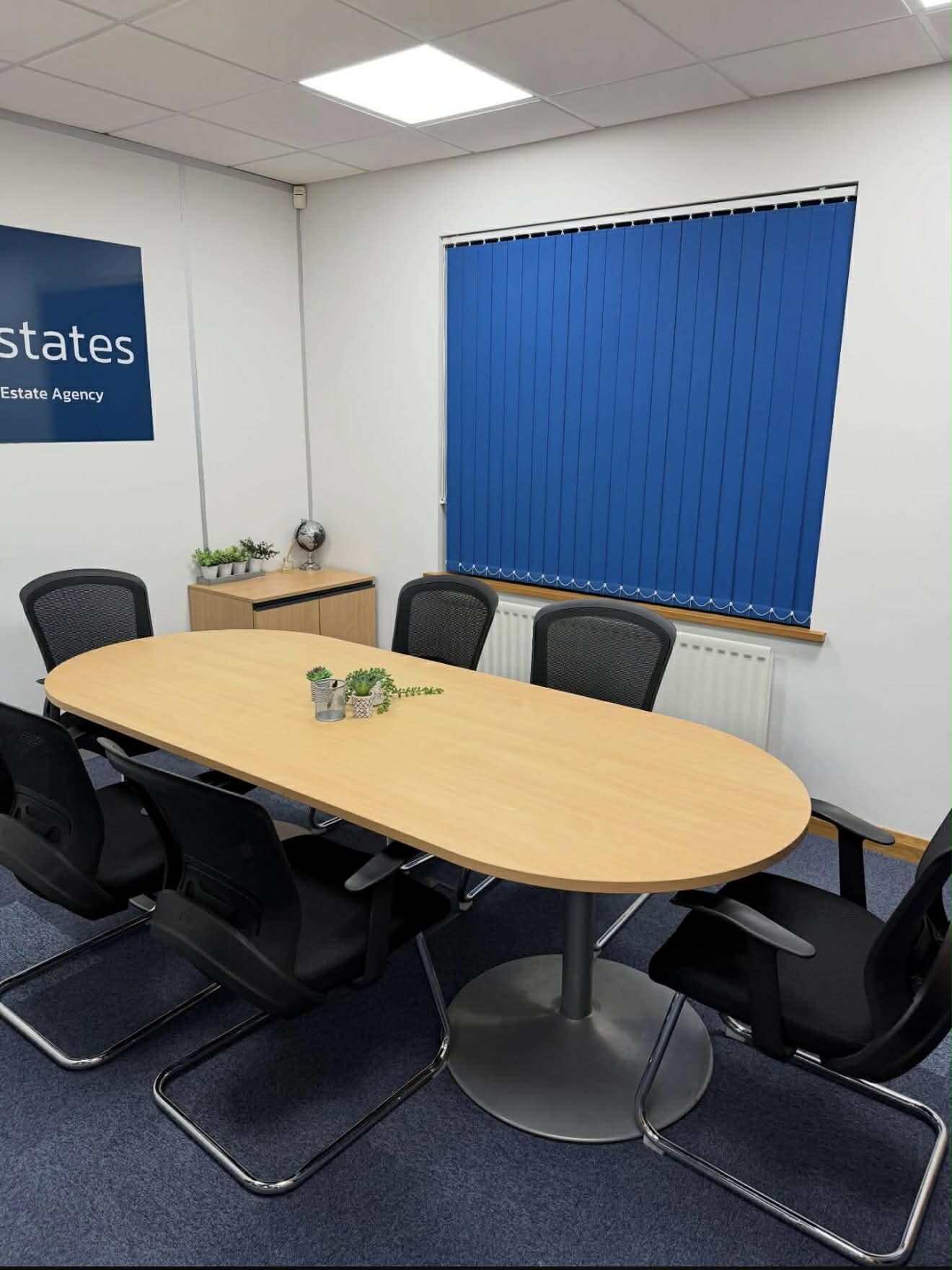 Pristine boardroom cleaned by Eco Shine